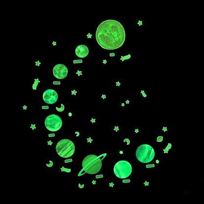 Kép Falmatricák - világító bolygók