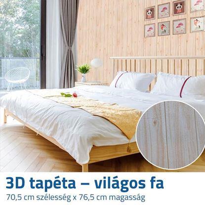 Kép 3D tapéta – világos árnyalatú fa