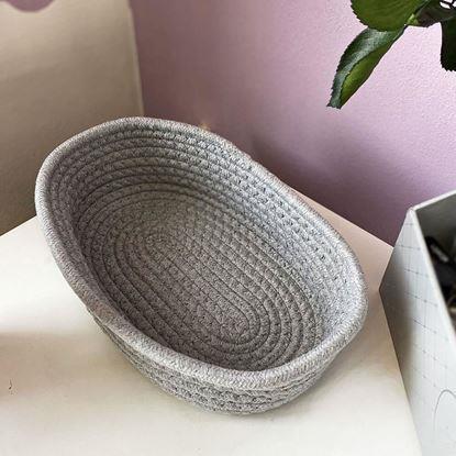 Kép Textil tárolókosár