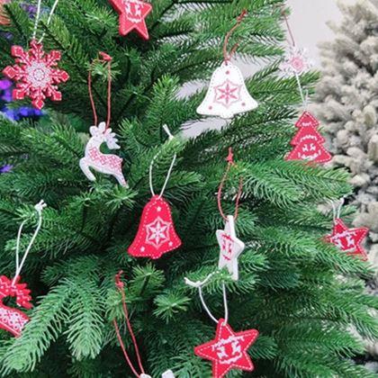 Kép valamiből 12 darab fa díszkészlet - csengők