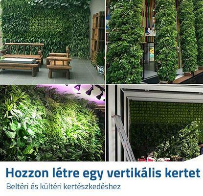 Kép Függő textil virágcserepek