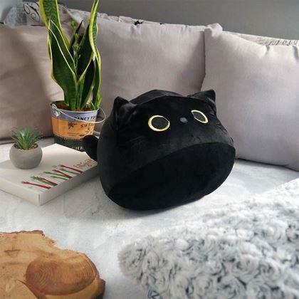 Kép valamiből Fekete macska díszpárna