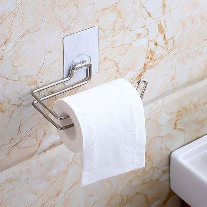 Kép Rozsdamentes acél WC-papír tartó