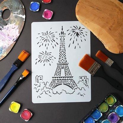 Kép Sablon Eiffel-torony mintával