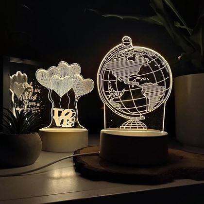 Kép valamiből Dekoratív 3D lámpa - világító gömb