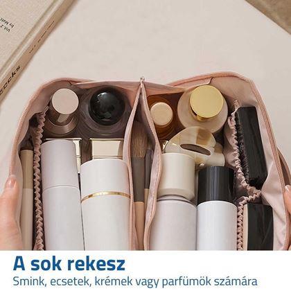 Kép valamiből Sminktáska rekeszekkel - rózsaszín