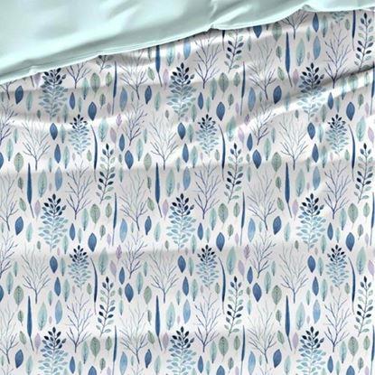 Kép Pamut ágynemű - kék levelek