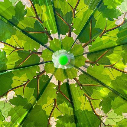 Kép valamiből Átlátszó esernyő - zöld levelek