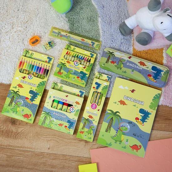 Kép valamiből Gyerekek iskolai felszerelés szett - dinoszauruszok