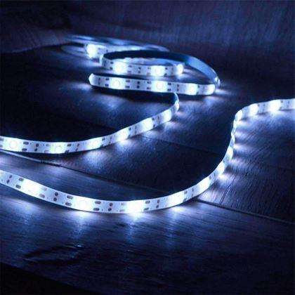 Kép valamiből Napelemes LED szalag 5 m - hideg fehér