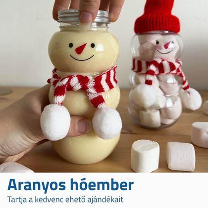 Kép valamiből Karácsonyi üveg - hóember