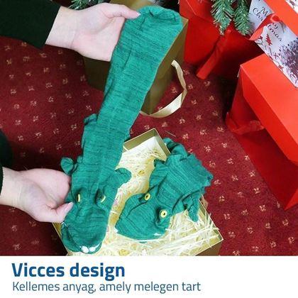 Kép valamiből Vicces zokni - krokodil