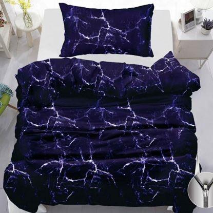 Kép Pamut ágynemű - lila márvány