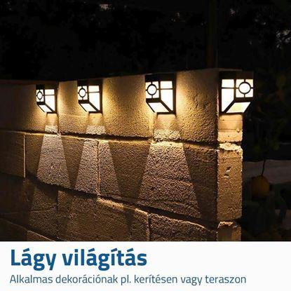 Kép Dekoratív falra szerelhető napenergiás lámpa 