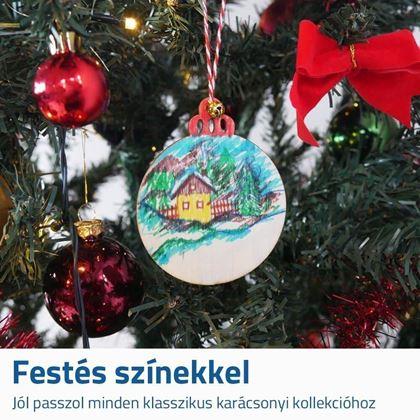 Kép valamiből Fa Karácsonyi Díszek - 32 darab kiszínezéshez