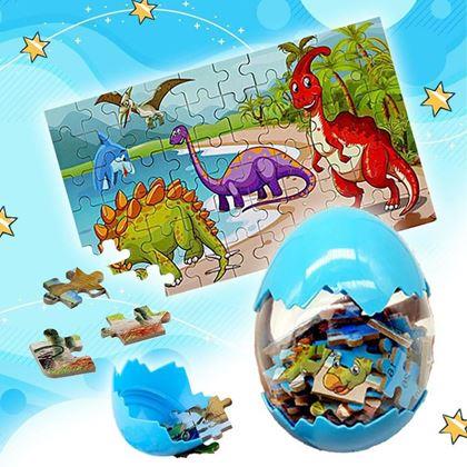 Kép valamiből Dinoszauruszos puzzle – kék