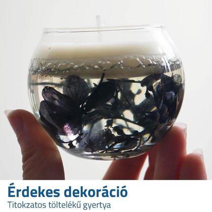 Kép valamiből  Zselés gyertya - sötétkék