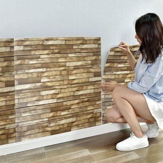 Kép valamiből 3D tapéta – barna fa