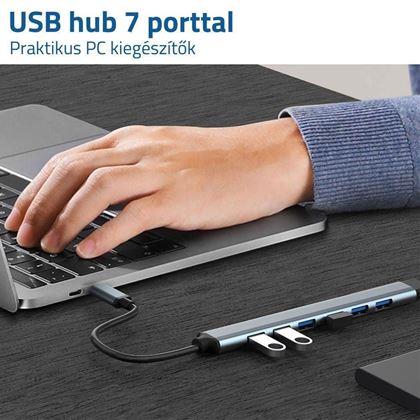 Kép valamiből Többportos USB 7 az 1-ben adapter