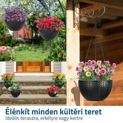 Kép valamiből Függő virágcserép - átmérője 26 cm