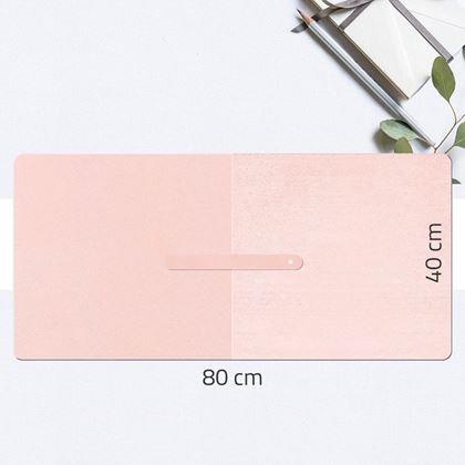 Kép valamiből Prémium műbőr egér- és billentyűzetalátét 80x40 cm - rózsaszín