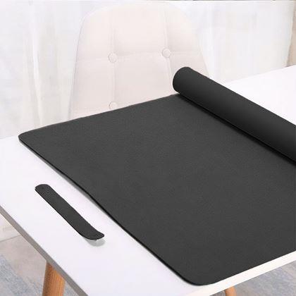 Kép valamiből Prémium műbőr egér- és billentyűzetalátét 80x40 cm - fekete
