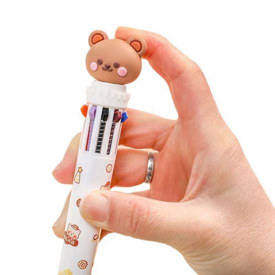 Kép valamiből Többszínű toll - maci