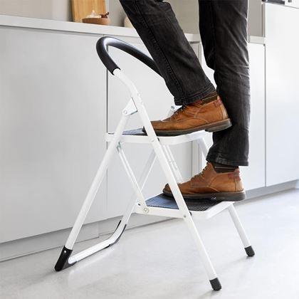 Kép valamiből Összecsukható fém fellépő, 2 lépcsőfokos, 83 cm