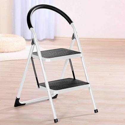 Kép valamiből Összecsukható fém fellépő, 2 lépcsőfokos, 83 cm