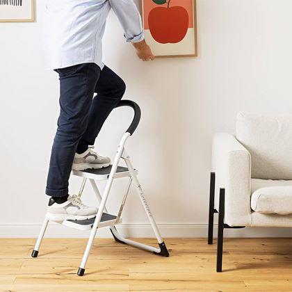 Kép valamiből Összecsukható fém fellépő, 2 lépcsőfokos, 83 cm