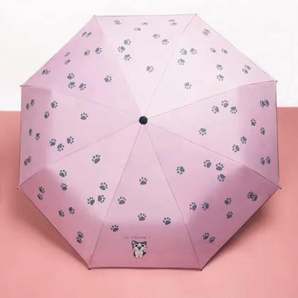 Kép valamiből Összecsukható macska esernyő - világos rózsaszín