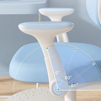 Kép valamiből Gyerek növelhető, forgó íróasztali szék - világoskék