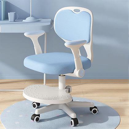 Kép valamiből Gyerek növelhető, forgó íróasztali szék - világoskék