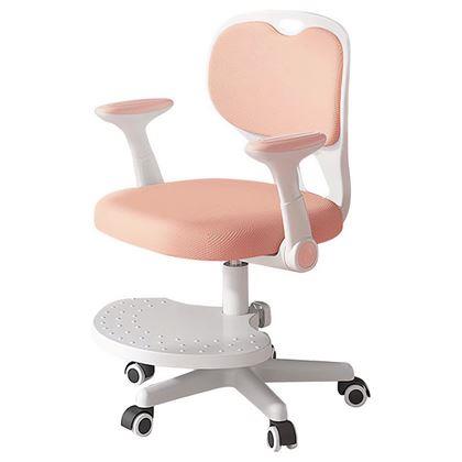 Kép valamiből Gyerek növelhető, forgó íróasztali szék - világos rózsaszín