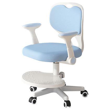 Kép valamiből Gyerek növelhető, forgó íróasztali szék - világoskék