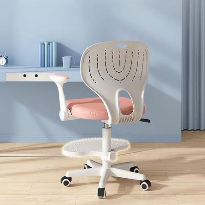 Kép valamiből Gyerek növelhető, forgó íróasztali szék - világos rózsaszín