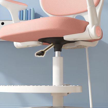 Kép valamiből Gyerek növelhető, forgó íróasztali szék - világos rózsaszín