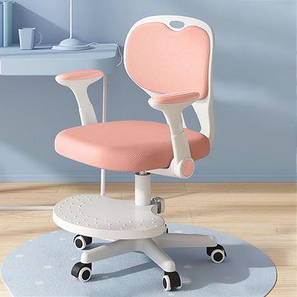 Kép valamiből Gyerek növelhető, forgó íróasztali szék - világos rózsaszín