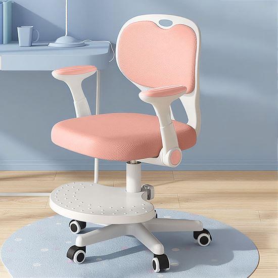 Kép valamiből Gyerek növelhető, forgó íróasztali szék - világos rózsaszín