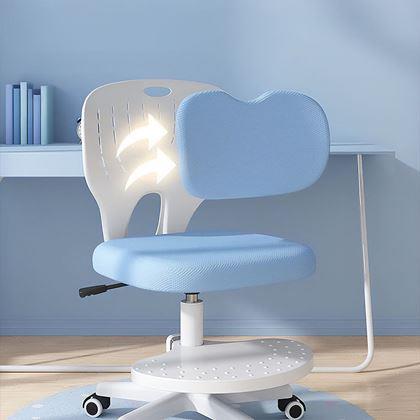 Kép valamiből Gyerek növelhető, forgó íróasztali szék - világoskék