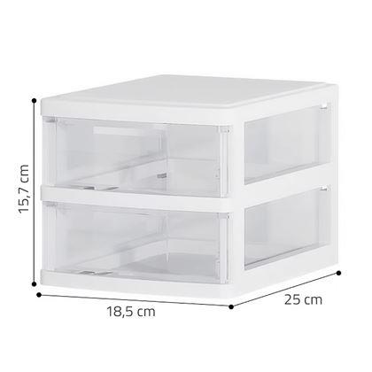 Kép valamiből Tárolódoboz/polc asztalra 2 fiókkal