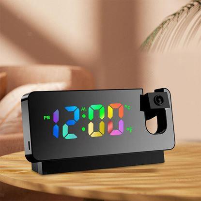Kép Digitális ébresztőóra idővetítéssel
