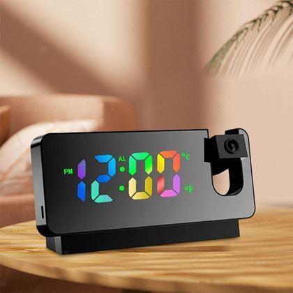 Kép valamiből Digitális ébresztőóra idővetítéssel