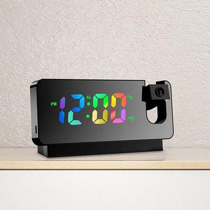 Kép valamiből Digitális ébresztőóra idővetítéssel