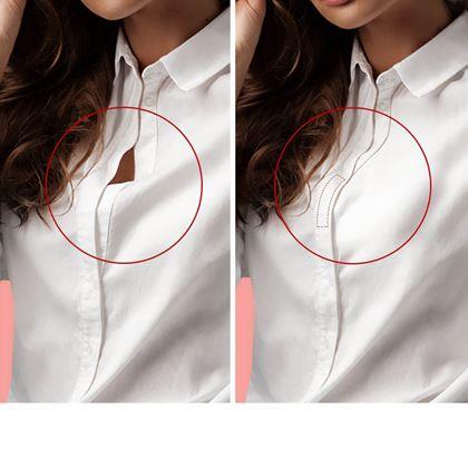 Kép valamiből Kétoldalas öntapadó divatszalag ruhára és testre, 36 db