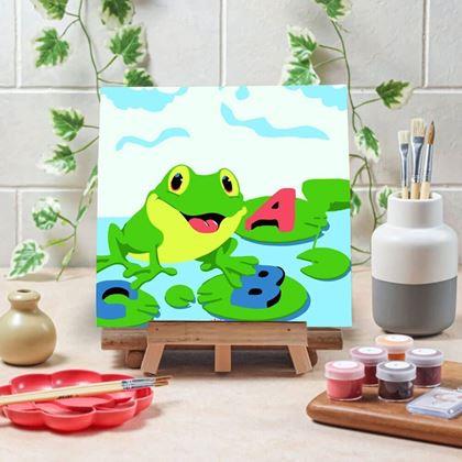 Kép valamiből Számfestő készlet gyerekeknek  -  béka