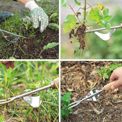 Kép valamiből Gyomkiszedő rugós vasszerkezettel és fa nyéllel