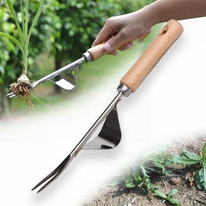 Kép valamiből Gyomkiszedő rugós vasszerkezettel és fa nyéllel