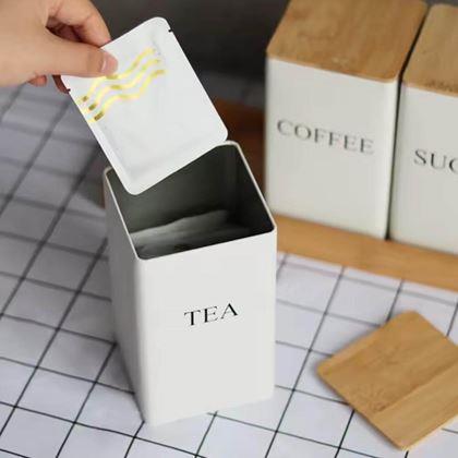 Kép valamiből Kávé, tea és cukor tároló készlet