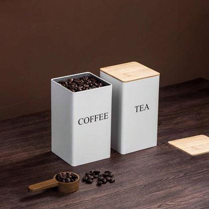 Kép valamiből Kávé, tea és cukor tároló készlet